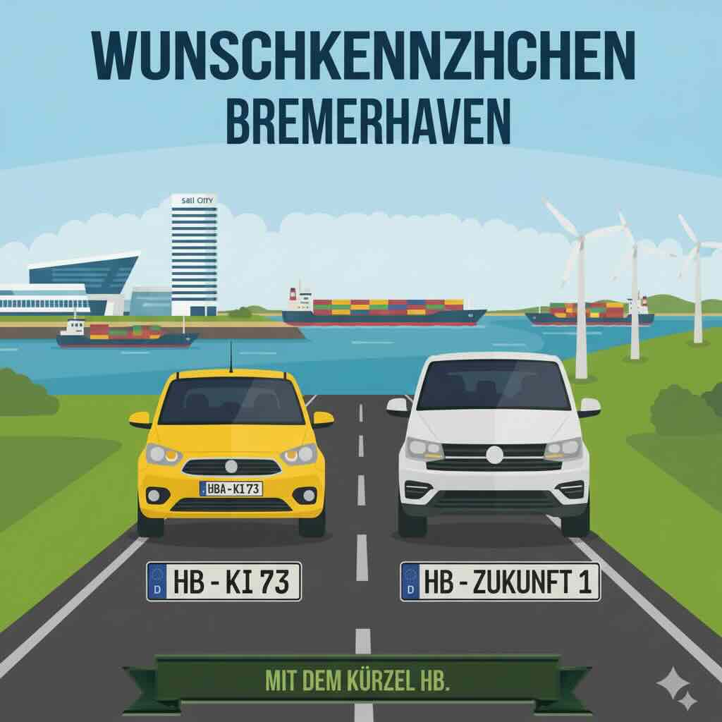 Wunschkennzeichen in Bremerhaven reservieren