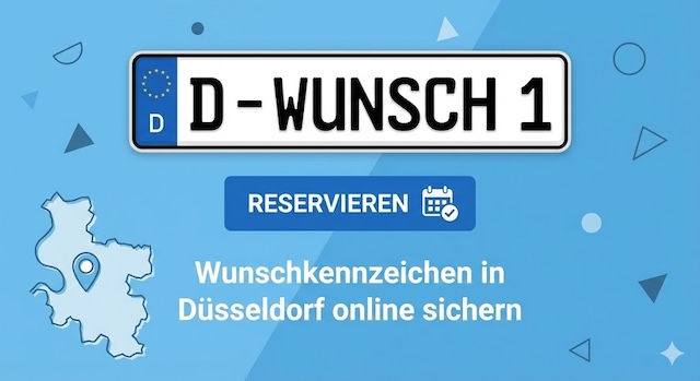 Wunschkennzeichen in Düsseldorf