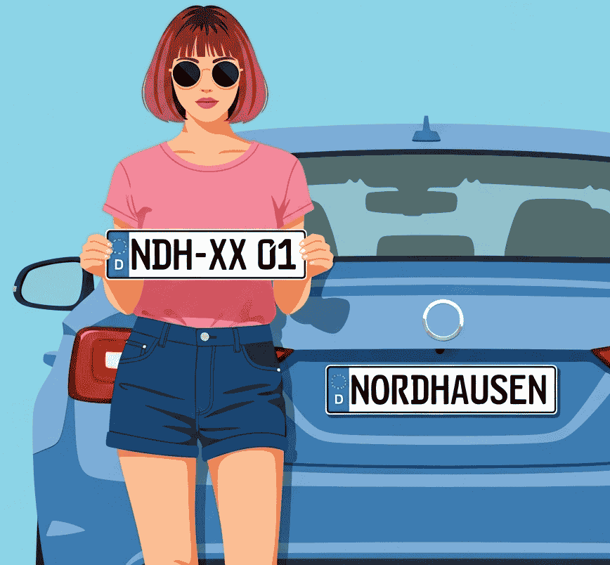 Wunschkennzeichen in Nordhausen