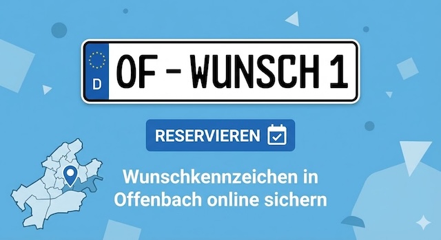Wunschkennzeichen in Offenbach am Main