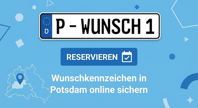 Wunschkennzeichen in Potsdam