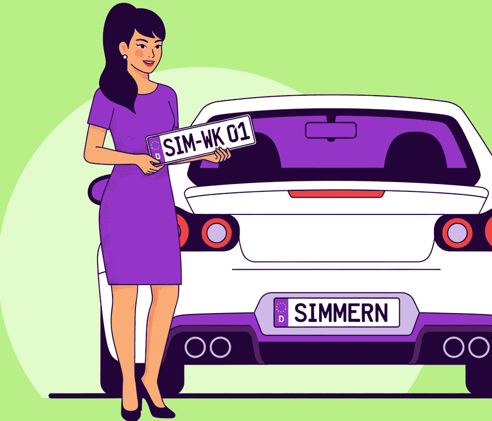Wunschkennzeichen in Simmern