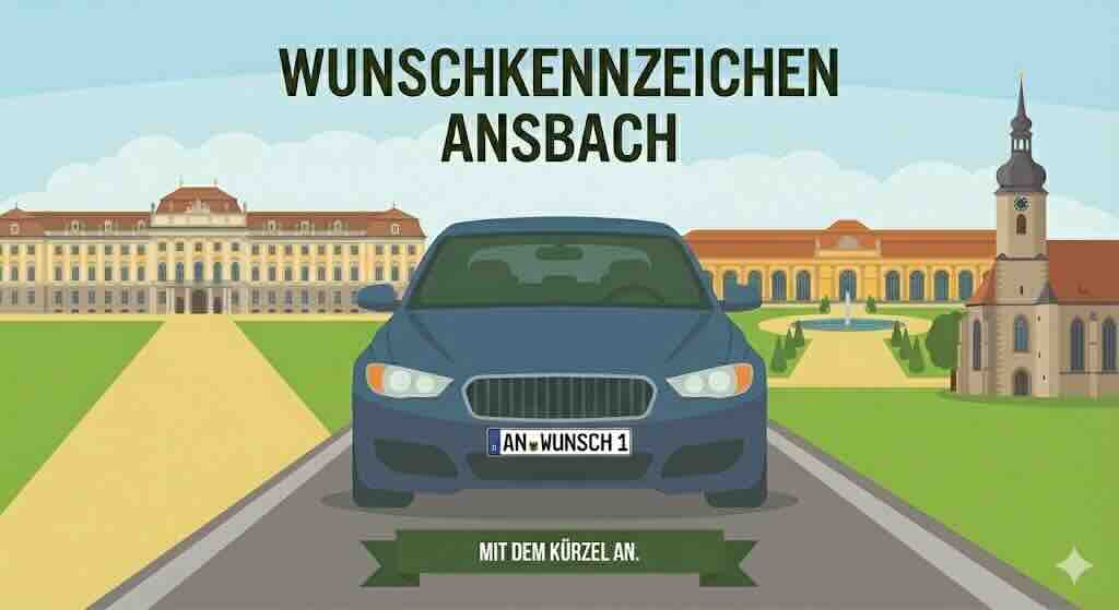 Wunschkennzeichen in Stadt Ansbach