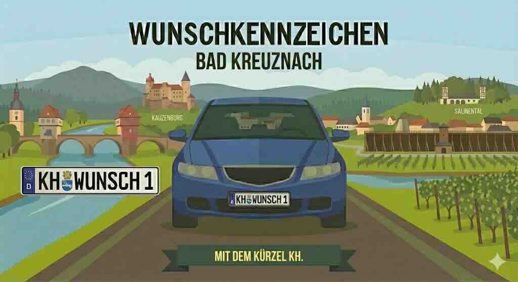 Wunschkennzeichen in Stadt Bad Kreuznach