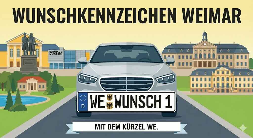 Wunschkennzeichen in Weimar reservieren