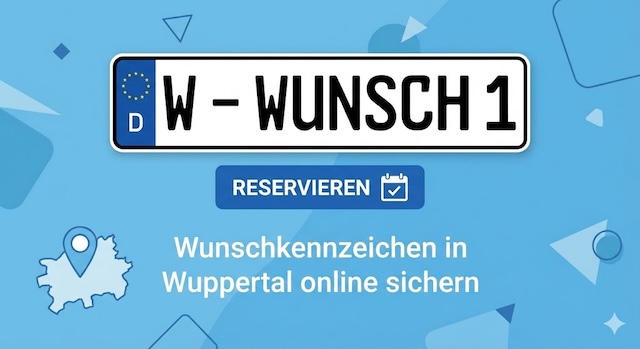 Wunschkennzeichen in Wuppertal