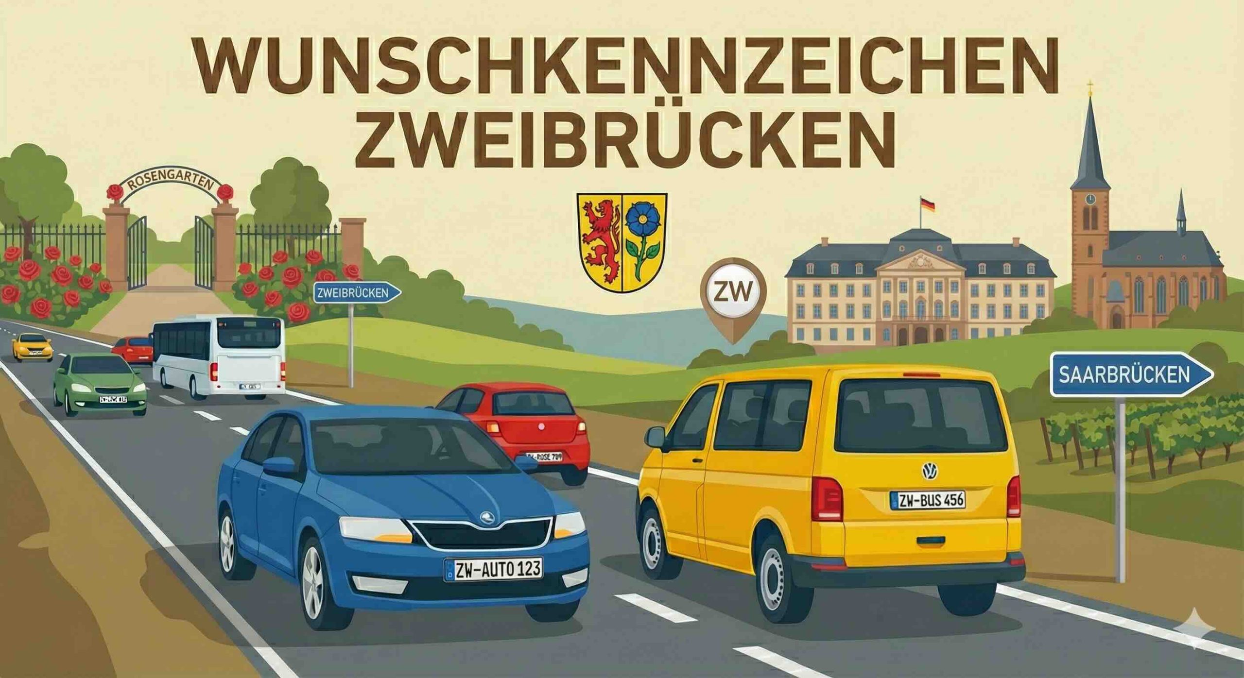 Wunschkennzeichen in Zweibrücken