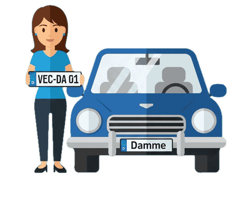 Wunschkennzeichenreservierung - Damme