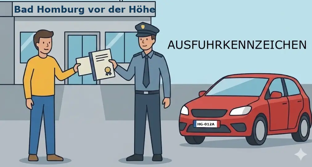 Ausfuhrkennzeichen in Bad Homburg vor der Höhe