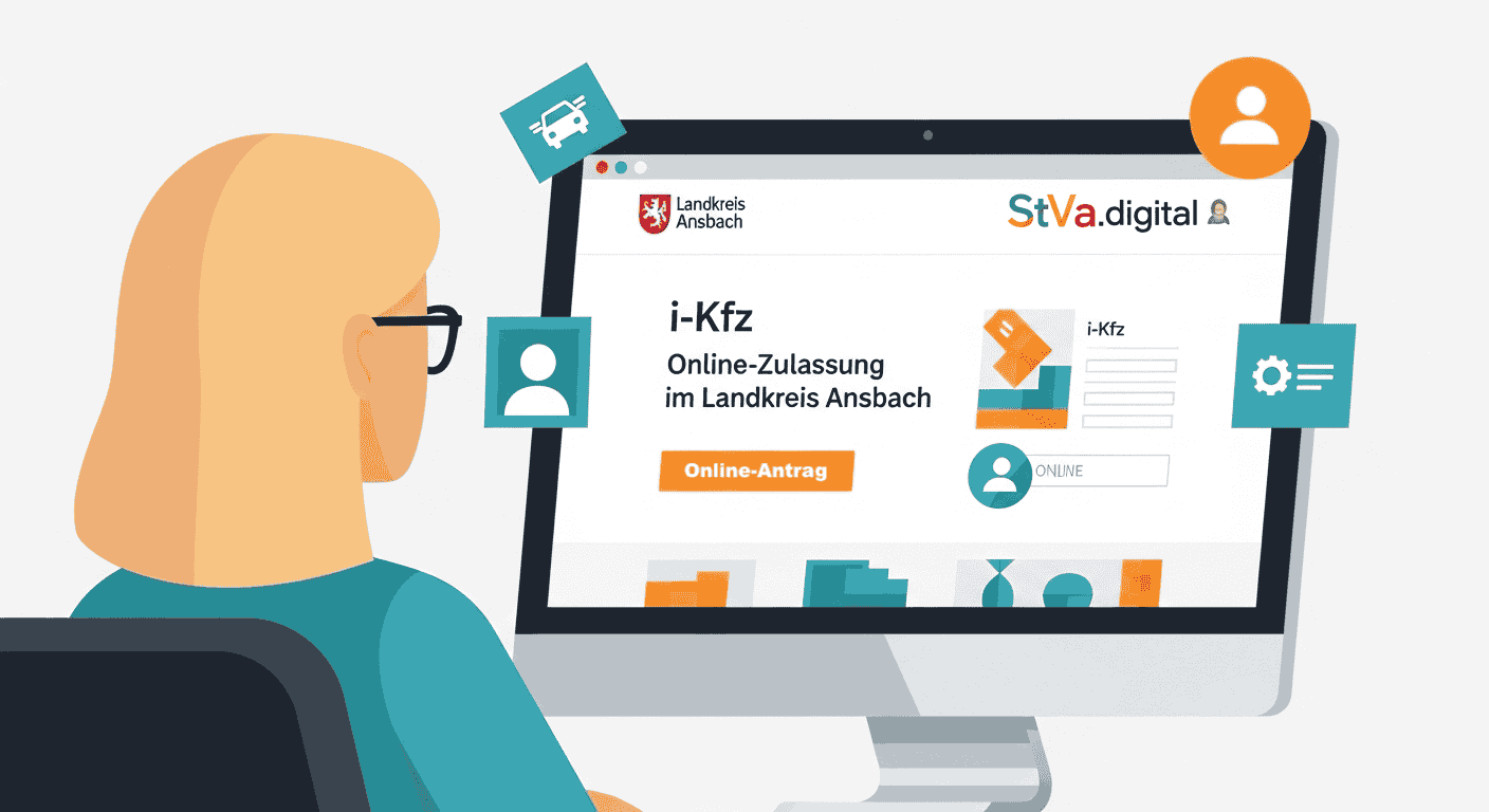 i-Kfz Online-Zulassung im Landkreis Ansbach