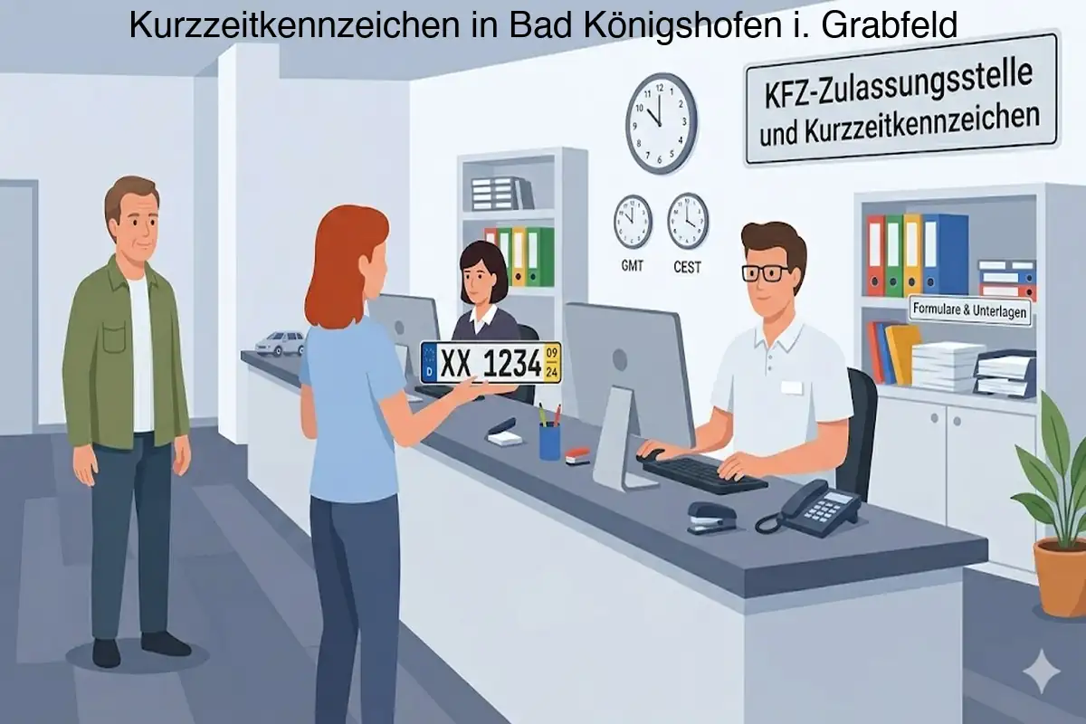 Kurzzeitkennzeichen in Bad Königshofen i. Grabfeld