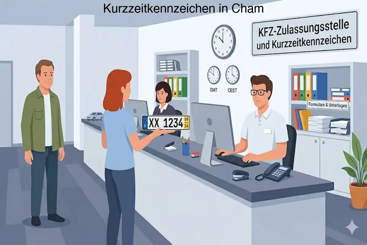 Kurzzeitkennzeichen in Cham