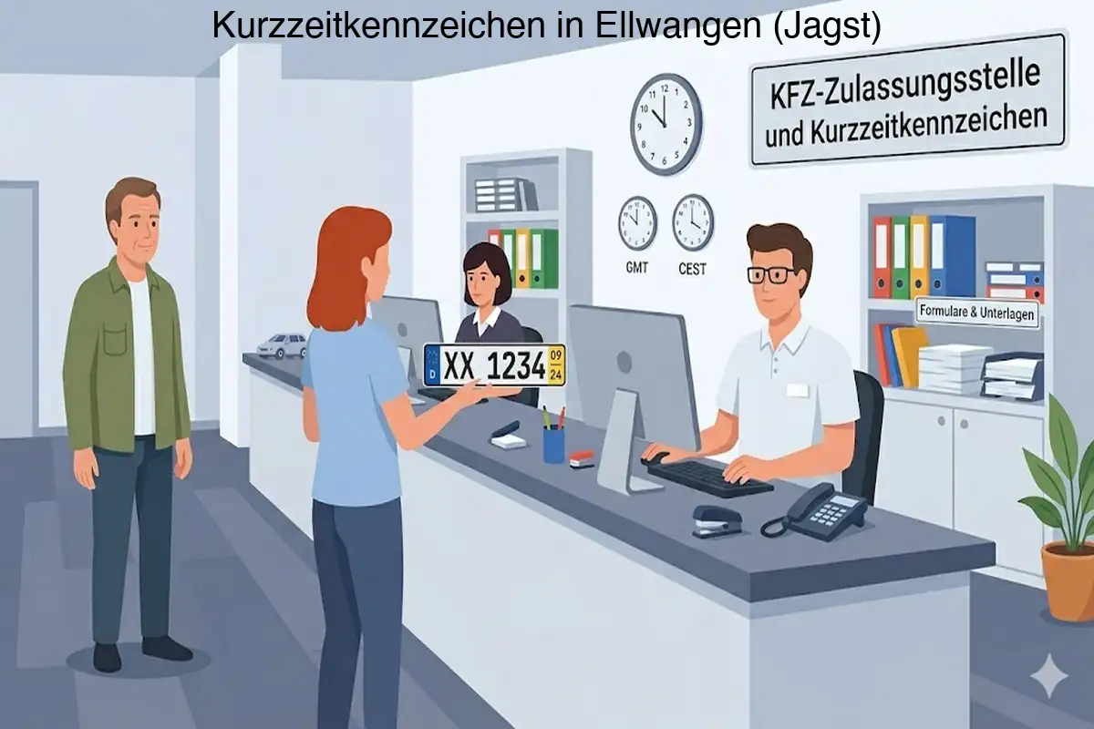 Kurzzeitkennzeichen in Ellwangen